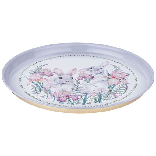 ПОДНОС СЕРВИРОВОЧНЫЙ AGNESS ИРИСЫ 33*2,1 СМ  фото 3