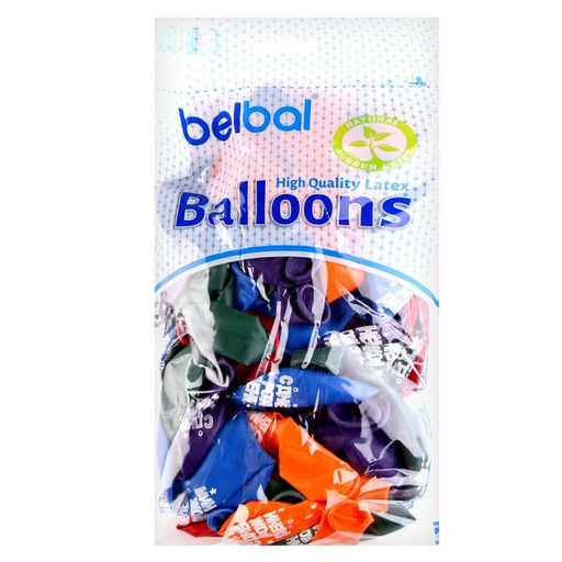 Воздушные шары латексные 14" «С днём рождения», 50 шт., МИКС