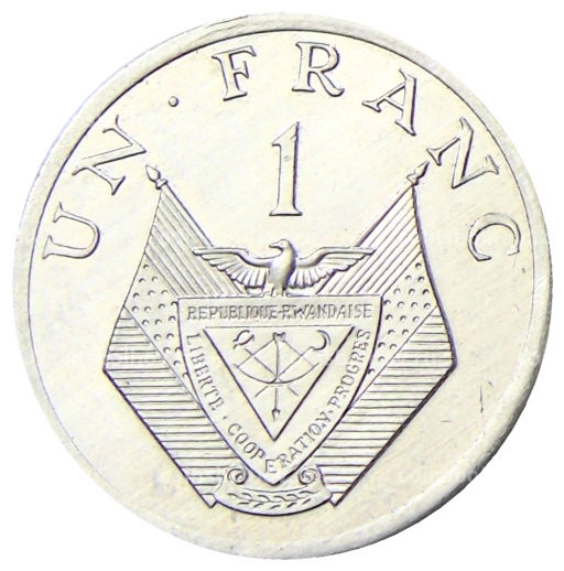 1 франк 1985 года Руанда