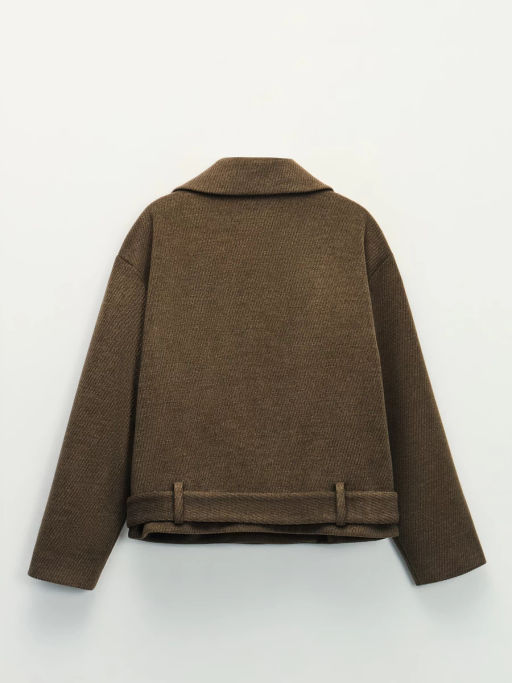 Полупальто с ремнем / Zarina  фото 3