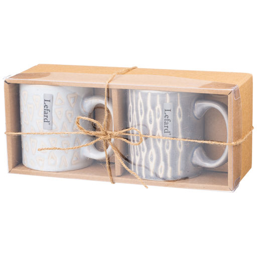 НАБОР КРУЖЕК ИЗ 2 ШТ. 278 МЛ В КРАФТОВОЙ КОРОБКЕ - Lefard фото 2