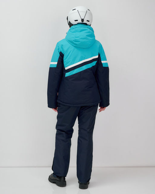 Горнолыжный костюм женский зимний бирюзового цвета 02808Br - Mtforce фото 4