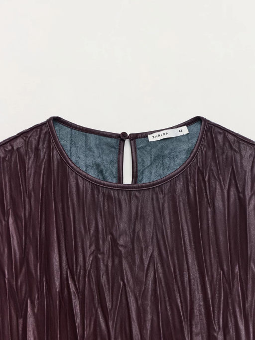 Блуза из искуственной кожи / Zarina