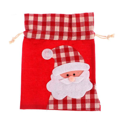 Мешок новогодний для подарков «Дед Мороз», 13 х 19 см