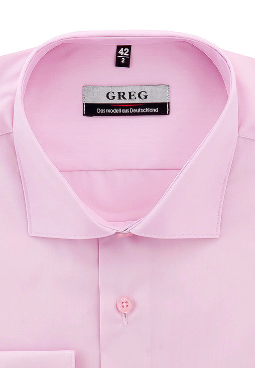 Сорочка мужская длинный рукав GREG 620/119/LT ROSE_V  фото 2