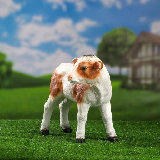 Садовая фигура из полистоуна Телёнок, 27 см - Хорошие сувениры фото 2