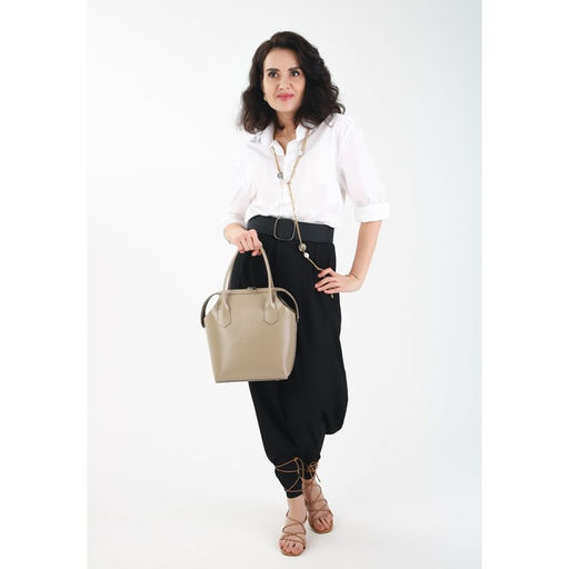 Сумка женская на молнии, с косметичкой, цвет бежевый - Simaland фото 4