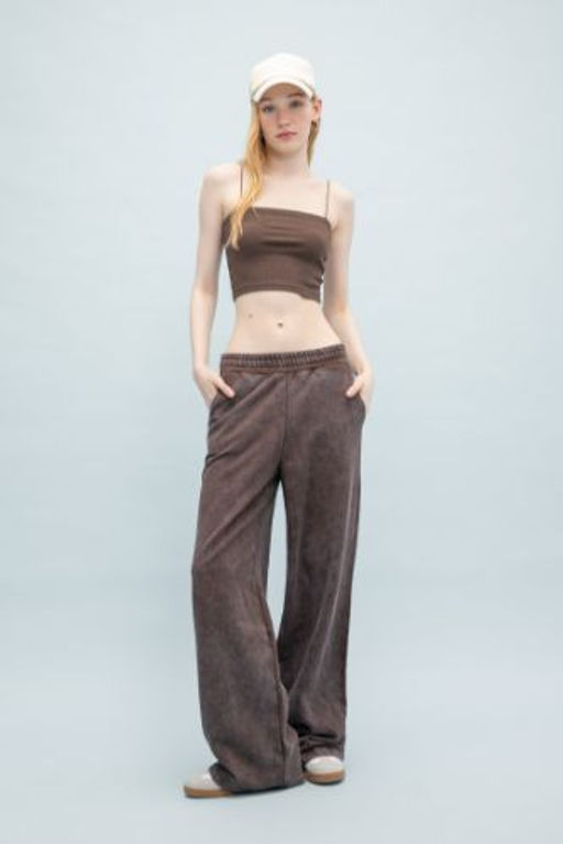 Coool Wide Leg Genis Bol Paca Esofman Alt? Genis Y?kamal? Soluk Efektli Cepli Basic