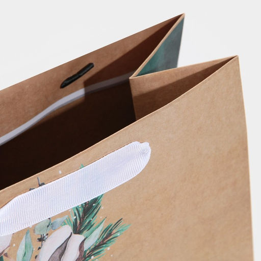 Пакет крафтовый квадратный Волшебного праздника, 22 22 11 см - Дарите счастье фото 5