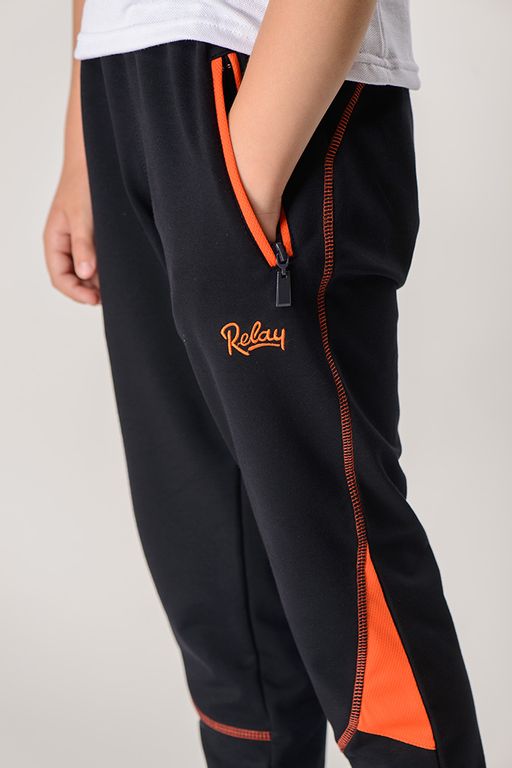 Спортивные брюки М-1103: Тёмно-синий / Оранжевый - Relay фото 3