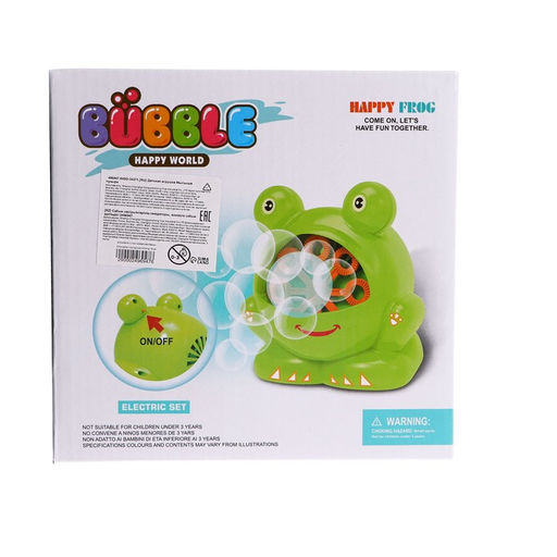 Генератор мыльных пузырей Лягушонок, в наборе мыльный раствор - Funny toys фото 2