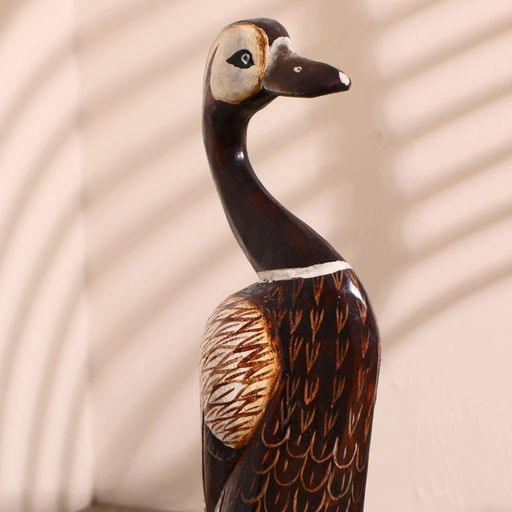 Сувенир «Утка с утёнком», 52×9×17 см, дерево