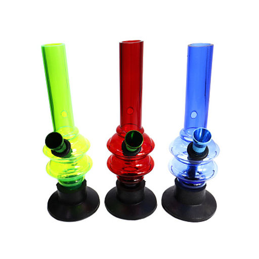 Бонг пластик Фигурный Acralik 16см d-5,5см цвета в ассортименте - Сандаловый дом фото 3