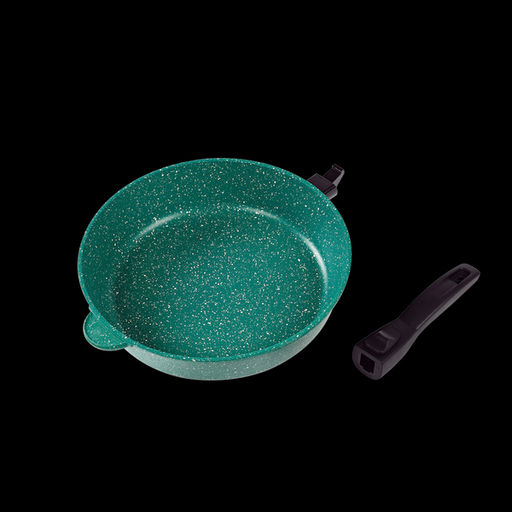 Сковорода 28 см, изумрудная - Ярославна фото 4