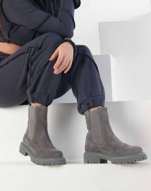 Челси 360P.taskanagr. серый замок замша / Шерсть