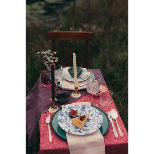 Тарелка Добрушский завод «Беатриче», d=24 см, фарфор, синяя