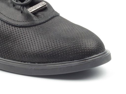 03-S49-T49 S19-121 Y1058 BLACK Полуботинки женские (натуральная кожа) - Фабричный китай фото 5