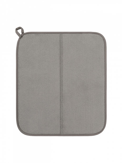 Коврик для сушки посуды 38x44 серый полиэстер