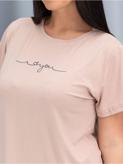 Пижама "Деликатность" бежевый с шортами