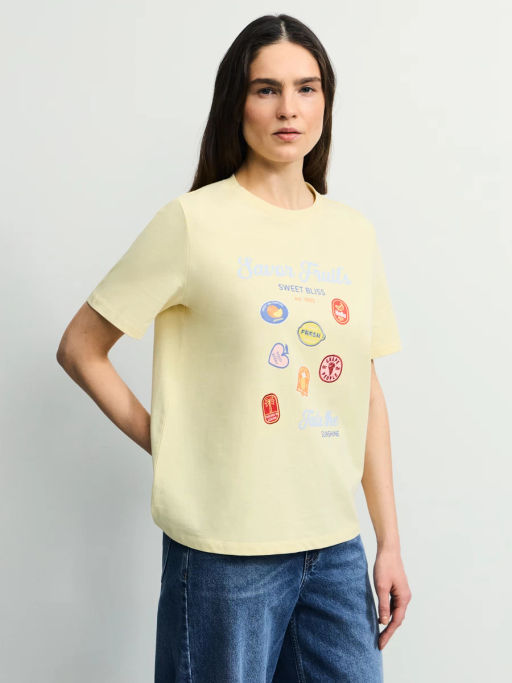 Оверсайз футболка с принтом и вышивкой / Zarina фото 5