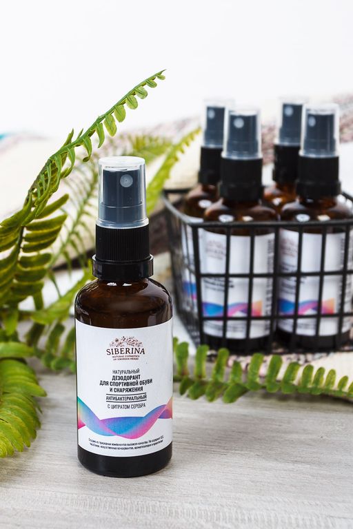 Антибактериальный дезодорант для ног, спортивной обуви и снаряжения - Siberina фото 3