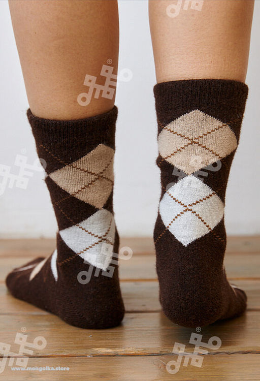Носки из монгольской шерсти (арт. 01181) - Mongolka фото 11