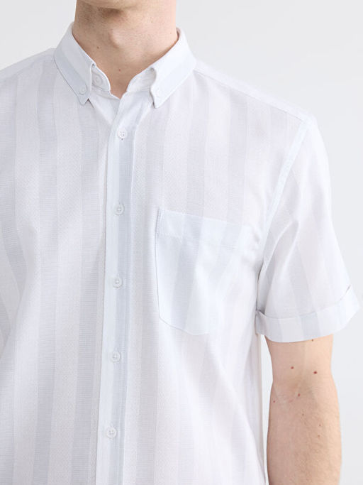 Regular Fit ?izgili Arm?rl? Erkek G?mlek