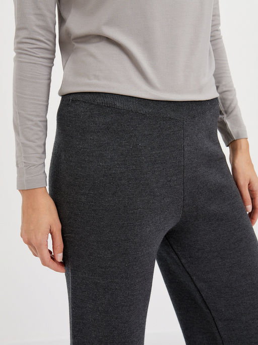 брюки женские клеш в темно-сером цвете - Glenfield фото 10
