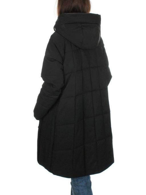 22-110 BLACK Куртка зимняя облегченная женская (150 гр. холлофайбер) - Фабричный китай фото 4