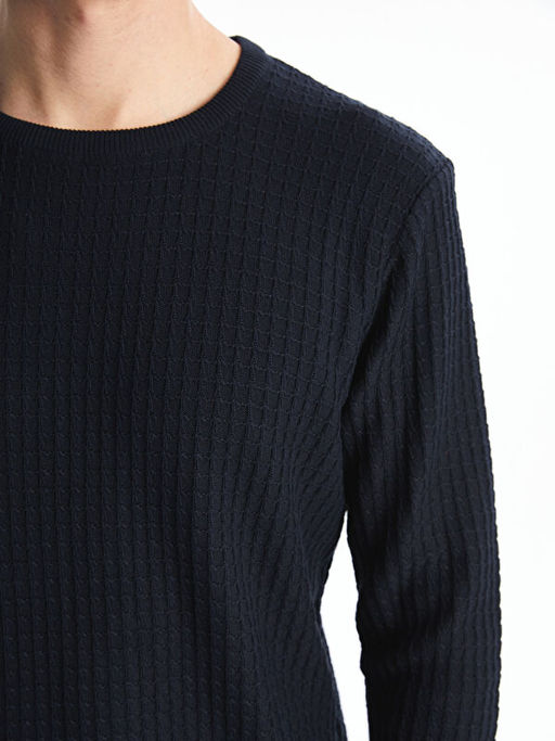 Bisiklet Yaka Erkek Triko Kazak