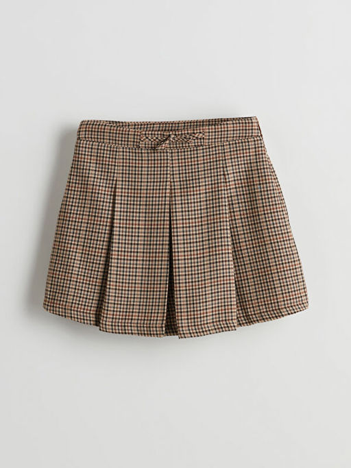 Pileli K?z ?ocuk ?ort Etek