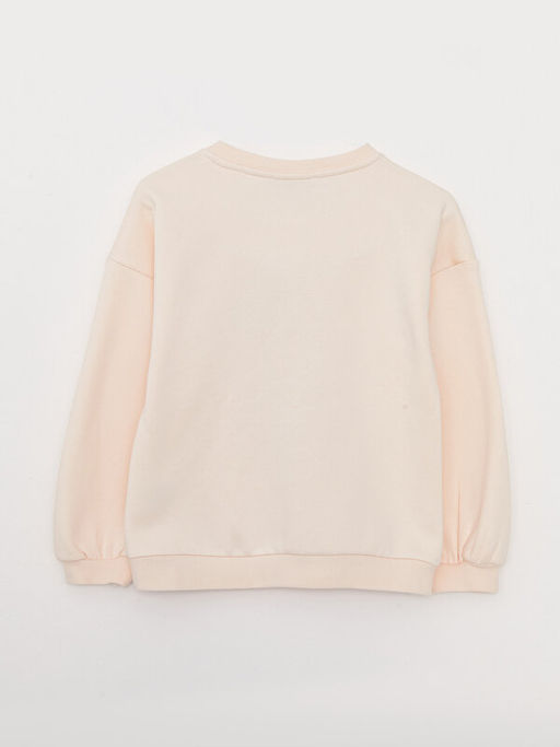 Bisiklet Yaka Bask?l? Uzun Kollu K?z ?ocuk Sweatshirt - Waikiki фото 2