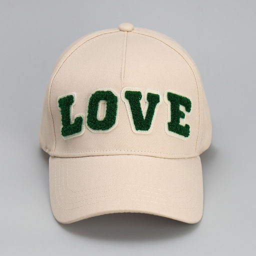 Кепка женская Love, бежевая, р-р 56