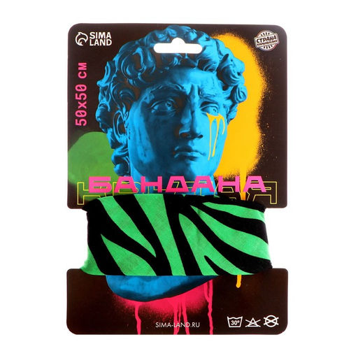 Бандана «Зебра», зелёный