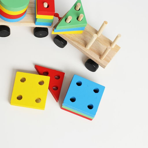 Конструктор Паровоз, 4 фигуры - Лесная мастерская фото 2