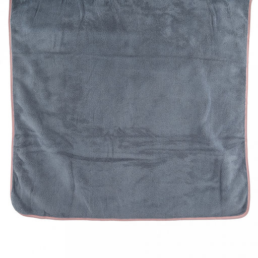 Полотенце из микрофибры Счастливчик 70х140см, полиэстер 100%, с вышивкой Be happy, голубой (Китай) - Домашняя мода фото 5