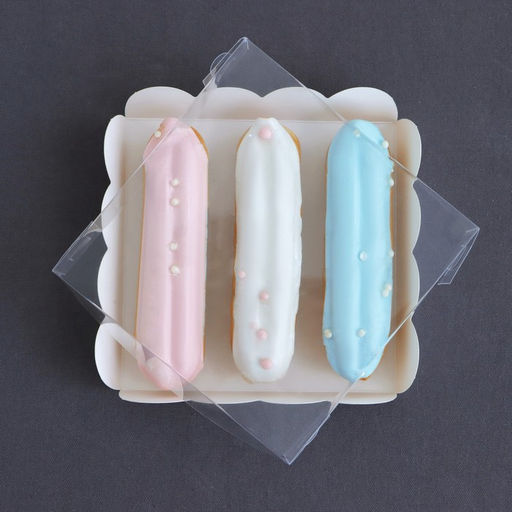 Цена за 10 шт. Коробка для печенья, белая, 12×12×3 см