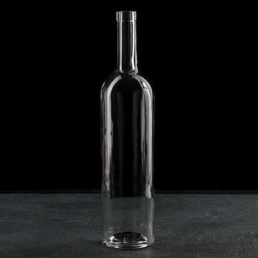Цена за 2 шт. Бутылка «Оригинальная», 1 л, h=35 см, стекло, прозрачная