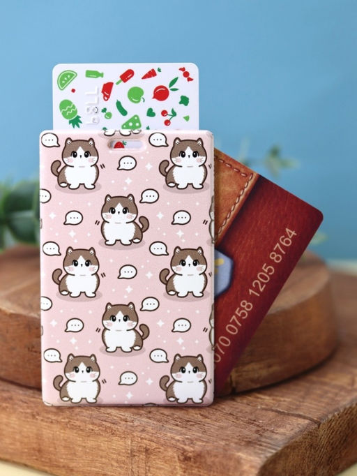 Держатель для карт Аниме Many cute cat (6,5 х 10,4 см)