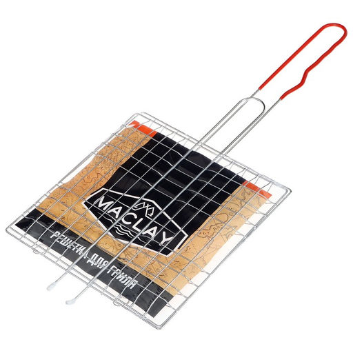 Решётка-гриль Maclay, универсальная, хромированная сталь, 46x21 см, рабочая поверхность 21x21 см  фото 5