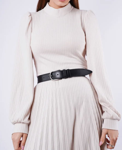 K12638 Ремень экокожа ЧЕРНЫЙ