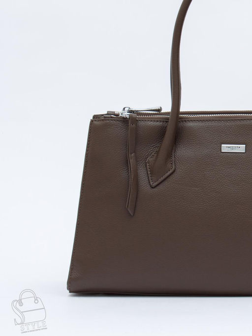 Сумка женская кожаная 9678SP cappuccino Velina Fabbaino-Safenta в Новосибирске