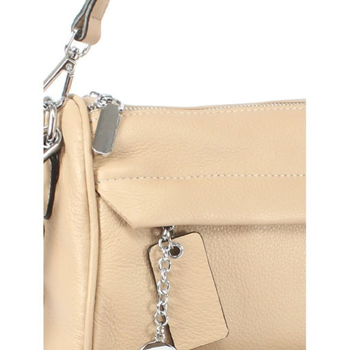 Сумка женская натуральная кожа GU 163-22-09, 2отд, плечевой ремень, бежевый SALE 255023 - Adelia фото 7