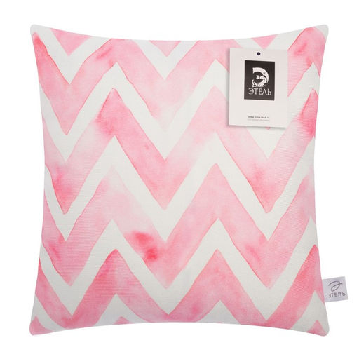 Наволочка декоративная Этель АкварельНежность 40х40 см, велюр  фото 5