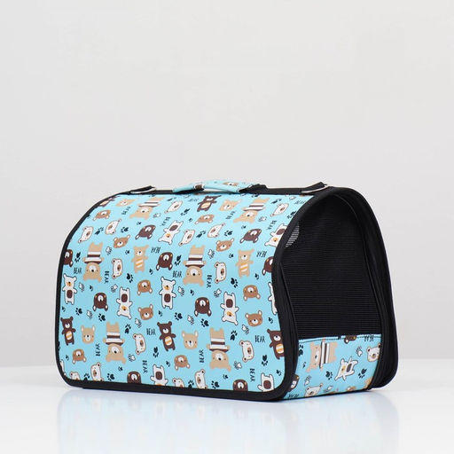 Сумка-переноска каркасная Медвежонки , размер M, 40 х 21 х 27 см - Пижон фото 3