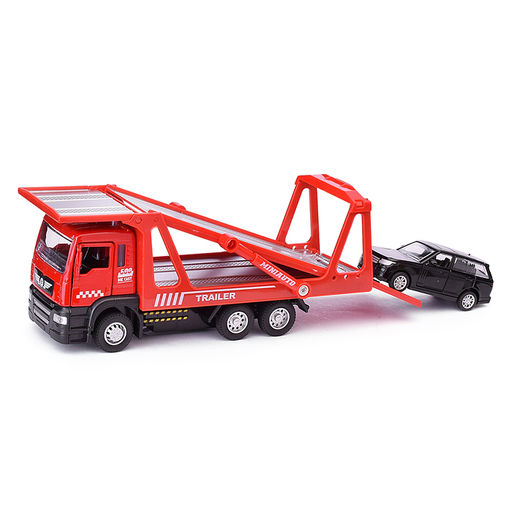 Автовоз с импортной машиной, в коробке