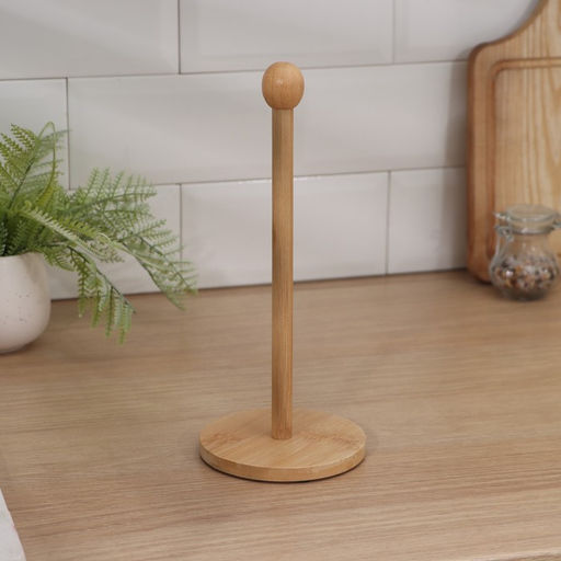 Держатель для бумажных полотенец BellaTenero, 12×12×28 см, настольный, бамбук  фото 7