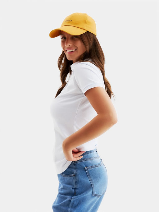 Футболка поло женская MINAKU: Basic line, белая, размер 50