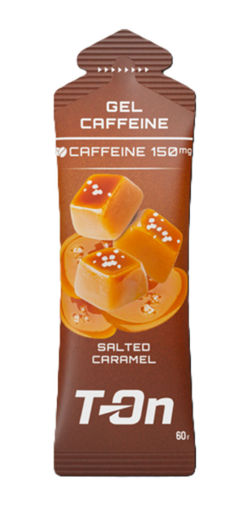 Углеводный гель CAFFEINE GEL 150мг со вкусом СОЛЁНОЙ КАРАМЕЛИ 60г ТМ T-on  фото 2