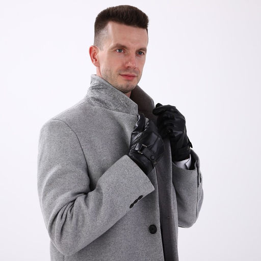 Перчатки мужские, безразмерные, с утеплителем, цвет чёрный - Simaland фото 4